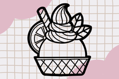 Cute Outline Dessert Clipart PNG set 3 Product Image 2