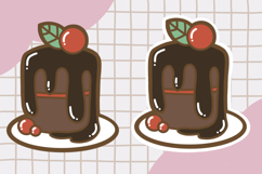 Cute Dessert Clipart png set 3 Product Image 3