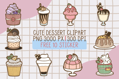 Cute Dessert Clipart png set 4 Product Image 1