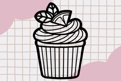 Cute Outline Dessert Clipart PNG set 4 Product Image 2