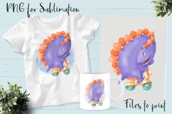 Cute Dino sublimation Design for printing