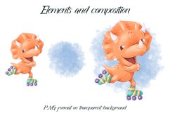 Cute Dino sublimation Design for printing
