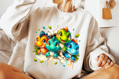 3D Dinosaurs Png Sublimation, Kids Png, Cute Dinosaur T-Rex Product Image 3