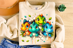 3D Dinosaurs Png Sublimation, Kids Png, Cute Dinosaur T-Rex Product Image 1