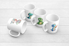 Cute Dinosaur Clipart Kids PNGs for Sublimation Vol. 1 Product Image 3