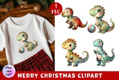 Cute dragon clipart - holding . Animal Illustration Product Image 1