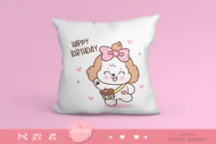 Cute dog clipart kawaii animals birthday party cartoon 3 Product Image 3