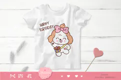 Cute dog clipart kawaii animals birthday party cartoon 3 Product Image 4