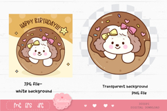 Cute dog clipart kawaii animals birthday party cartoon 4 Product Image 2