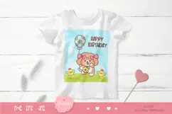 Cute dog clipart kawaii animals birthday party cartoon 5 Product Image 3