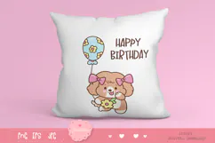 Cute dog clipart kawaii animals birthday party cartoon 5 Product Image 4