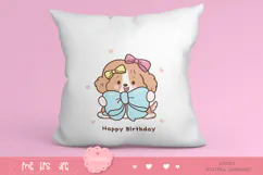 Cute dog clipart kawaii animals birthday party cartoon 2 Product Image 3