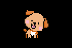 Cute dog character illustration pixel art graphic Product Image 2