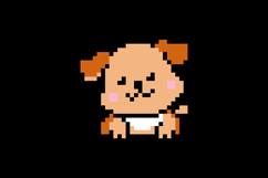 Cute dog character pixel art illustration drawing design Product Image 2