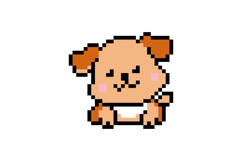 Cute dog character pixel art illustration drawing design Product Image 1
