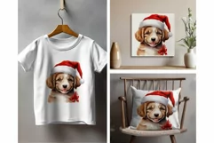 Cute Dog, Christmas Animal PNG for sublimation Product Image 3