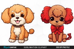 Cute Dog Sublimation PNG Clipart Product Image 1