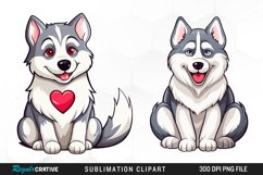 Cute Dog Sublimation PNG Clipart Product Image 1