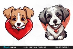 Cute Dog Sublimation PNG Clipart Product Image 1