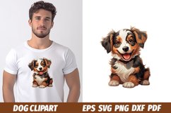 Cute Dog Clipart Sublimation PNG Design Product Image 1