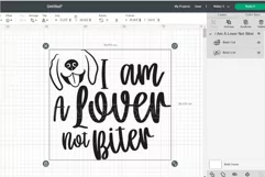 Cute Dog Not Biter Bandana SVG Dog Mom Quote Design Cricut