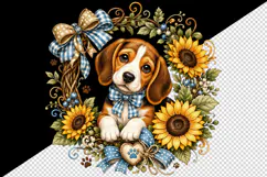 Cute dog tumbler, mug wrap, clipart sublimation design Product Image 2