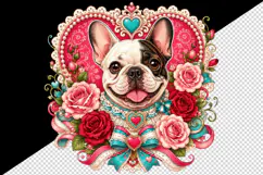Cute dog tumbler, mug wrap, clipart sublimation design Product Image 2