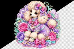 Cute dog tumbler, mug wrap, clipart sublimation design Product Image 2