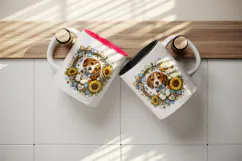 Cute dog tumbler, mug wrap, clipart sublimation design Product Image 3
