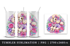 Cute dog tumbler, mug wrap, clipart sublimation design Product Image 4