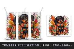 Cute dog tumbler, mug wrap, clipart sublimation design Product Image 4