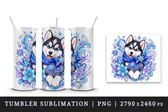 Cute dog tumbler, mug wrap, clipart sublimation design Product Image 4
