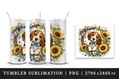 Cute dog tumbler, mug wrap, clipart sublimation design Product Image 4