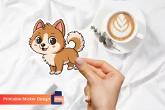 Cute Dog Sticker, Funny Puppy Sticker, Adorable Dog Sticker Product Image 1
