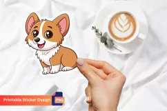 Cute Dog Sticker, Funny Puppy Sticker, Adorable Dog Sticker Product Image 1