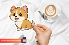 Cute dog sticker, Dog lover sticker, Cute animal sticker Product Image 1