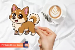 Cute Dog Sticker, Funny Puppy Sticker, Adorable Dog Sticker Product Image 1