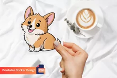 Cute dog sticker, Dog lover sticker, Cute animal sticker Product Image 1