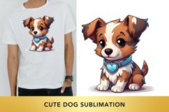 Valentine&#039;s Day dog clipart, cute dog sublimation Product Image 1