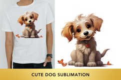 Valentine&#039;s Day dog clipart, cute dog sublimation Product Image 1