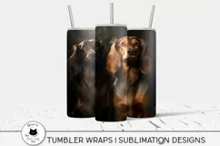 tumblers with dachshund wraps