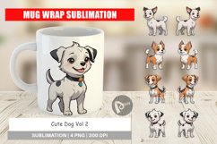 Mug Wrap Design Cute Dog Product Image 1