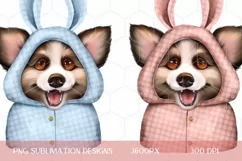 Dogs sublimation designs | 2 dogs in costumes Product Image 1