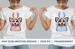 Dogs sublimation designs | 2 dogs in costumes Product Image 2