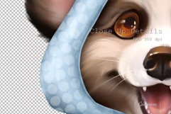 Dogs sublimation designs | 2 dogs in costumes Product Image 3