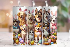 Easter Dogs Tumbler Wrap, Cute Dogs Easter Tumbler Wrap PNG Product Image 1