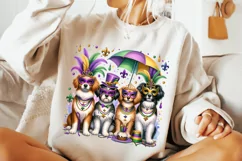Mardi Gras Dogs PNG, Mardi Gras Sublimation, Mardi Gras PNG Product Image 3