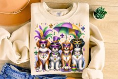 Mardi Gras Dogs PNG, Mardi Gras Sublimation, Mardi Gras PNG Product Image 1