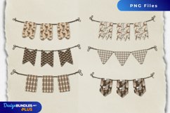 Cute Donkey with Vintage Color Bunting Banner Sets Product Image 1