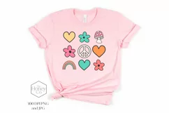 Cute Spring Doodles Sublimation| Retro Style Doodles Product Image 4